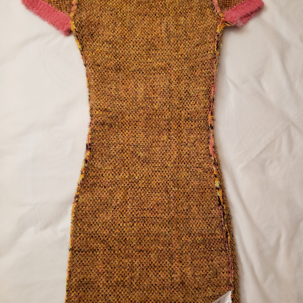 Brandy Melville Pink and Yellow Checkered Dress - Picture 3 of 8